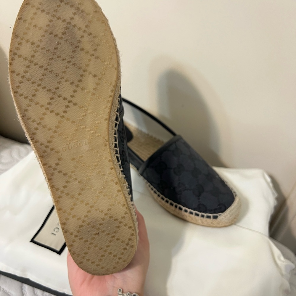 Gucci Women's Dark Gray Espadrilles - Picture 3 of 4